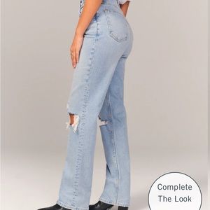 Abercrombie Curve love ultra high rise 90s straight jeans